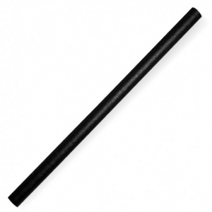 Biopak Paper Straw Jumbo 10x197mm Black