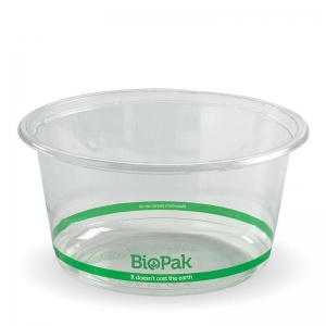 Biopak Deli Bowl BioBowl PLA Clear Wide 700ml