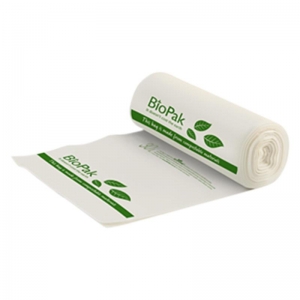 Biopak Bioplastic Bag Bin Liner Green 30L